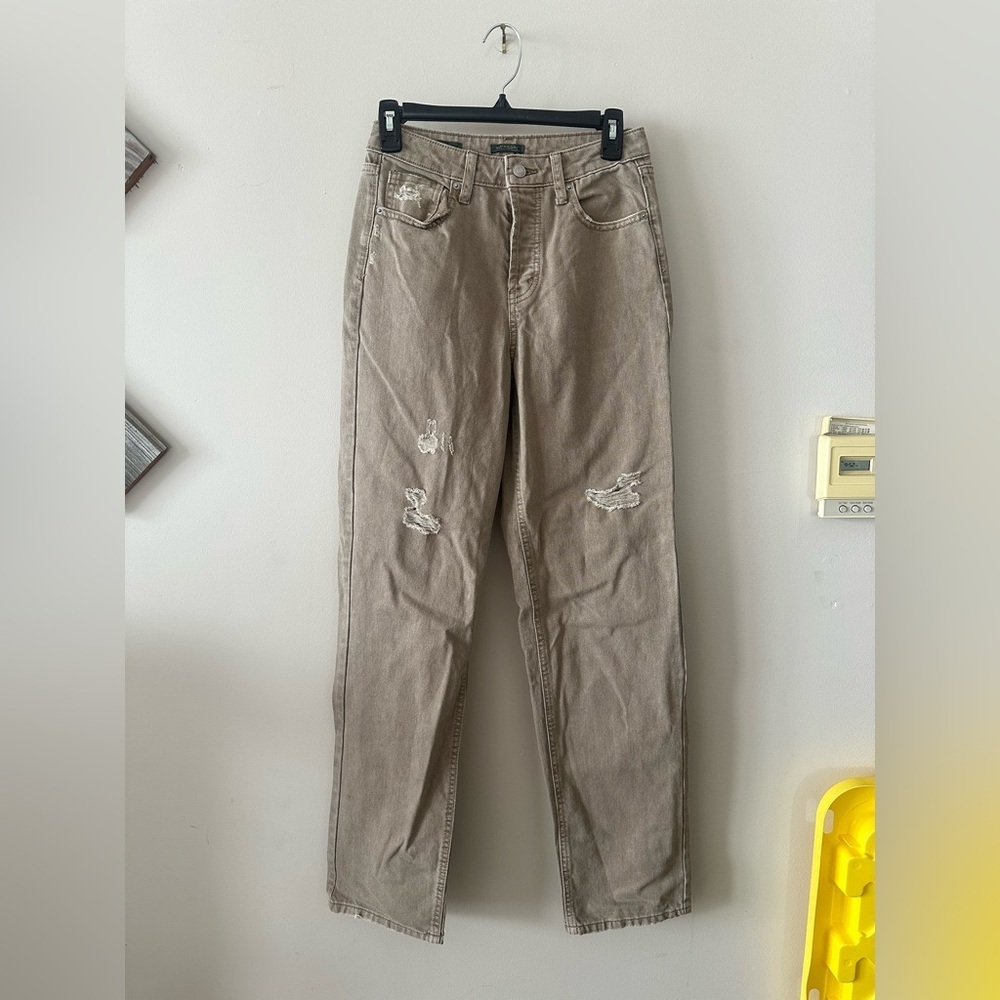Women’s Wild Fable High Rise Straight tan jeans 0 nwot